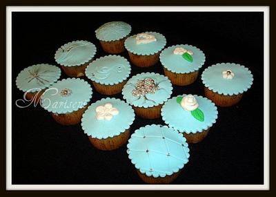Tiffany Blue Cupcakes - Cake by Slice of Sweet Art