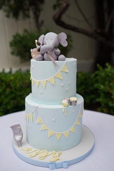 Baby Shower cake  - Cake by Lori Mahoney (Lori's Custom Cakes) 