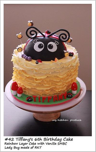 Lady Bug Ruffle - Cake by Linda Kurniawan