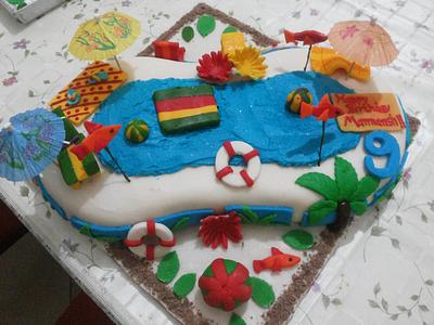 Swimming Pool cake - Cake by Bhaveshree Bhattessa