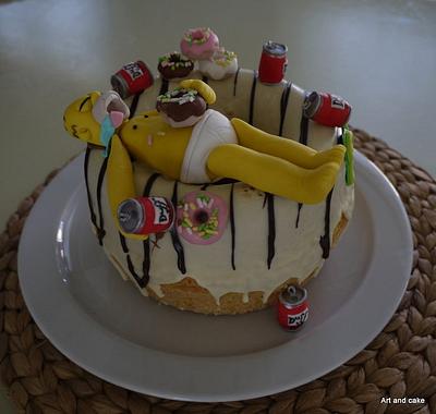 Homer Simpson Donut cake - Cake by marja