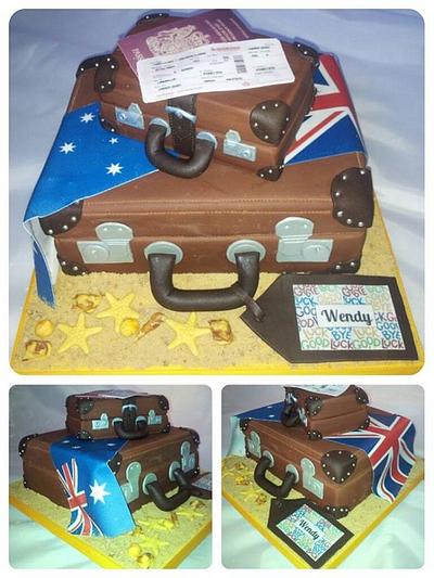 Emigration Celebration - Cake by Jan