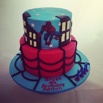 Spider-Man birthday cake  - Cake by Priscilla's Cakes