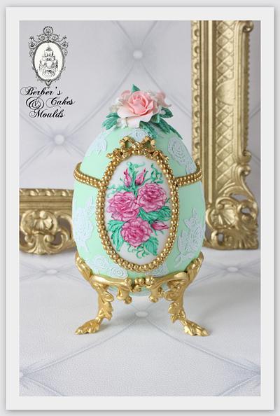 Fondant Cake Topper Sweet Easter Collaboration; Faberge Egg - Cake by Berber's Cakes & Moulds