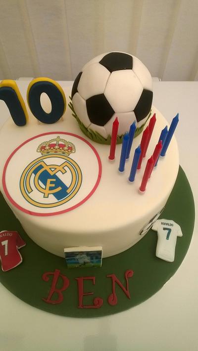 Football Cake for Ben - Cake by Combe Cakes