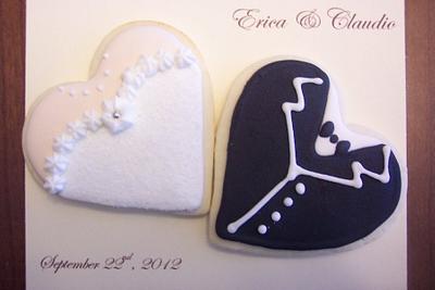 Bride and Groom cookies - Cake by Sandravee1