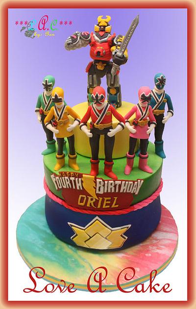 Power Ranger Samurai-themed Birthday Cake - Cake by genzLoveACake