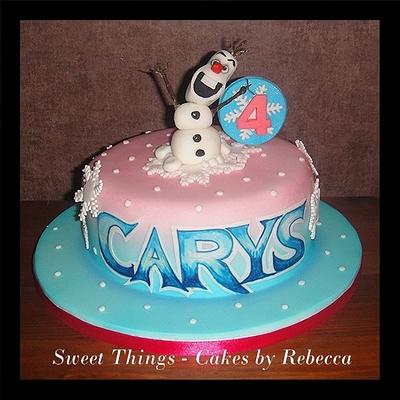 Olaf cake - Cake by Sweet Things - Cakes by Rebecca