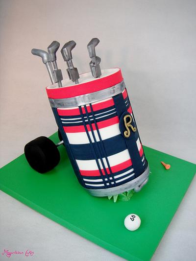 Vintage Golfer - Cake by Meganlicious Cakes