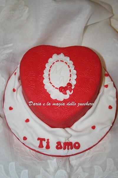 Red heart cake - Cake by Daria Albanese
