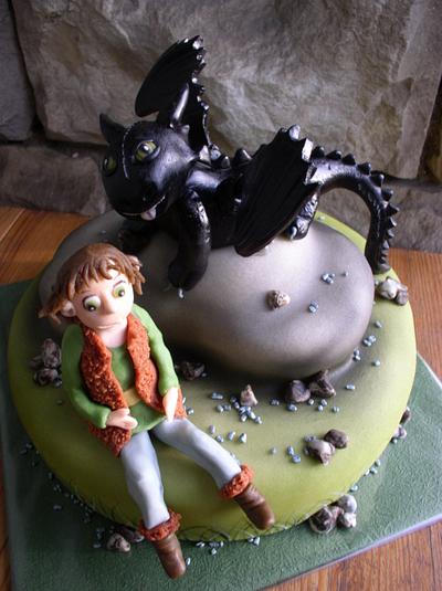How to train your dragon - Cake by Petraend
