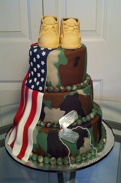 Welcome Home Soldier - Cake by Kimberly Cerimele