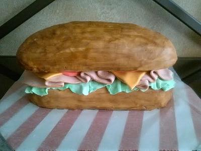 Sub Sandwich Anyone? - Cake by Parties by Terri