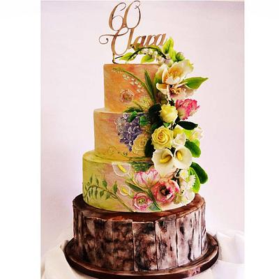flowers cake - Cake by Silvia Ricciato