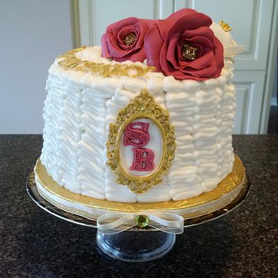 Ruffled Anniversary Cake - Cake by Yum Cakes and Treats