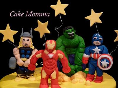 The Avengers - Cake by cakemomma1979
