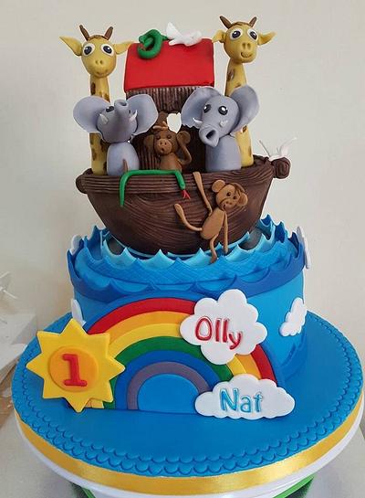 1st Birthday Noah's Ark Cake - Cake by MariaStubbs