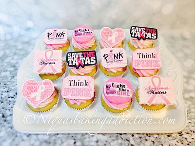 Breast Cancer Awareness Cupcakes - Cake by Cake'D By Niqua
