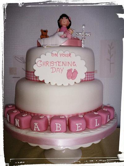 christening cake - Cake by suzanne Mailey