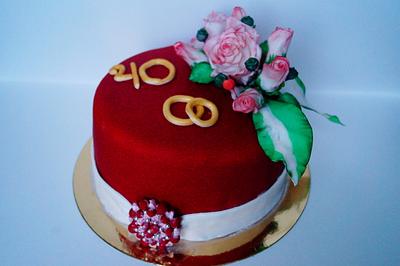 cake at Ruby wedding - Cake by Evgenia