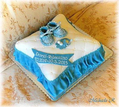 Pillow cake for baby - Cake by Mischell