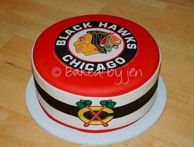 Chicago Blackhawks Birthday Cake - Cake by Jen