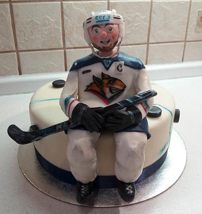 Hockey player - Cake by Majka Maruška