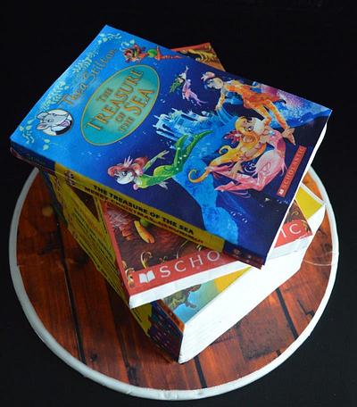 Stacked book cake - Cake by Senthil