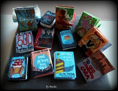 Handpainted Books Cupcakes - Cake by Sweet cakes by Masha