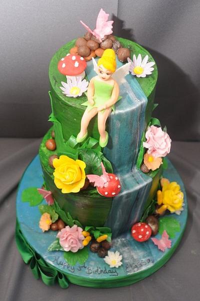 Tinker Bell Topsy Turvy Cake - Cake by Sugarpixy
