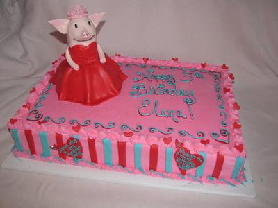 It's an Olivia birthday!  - Cake by Tiffany Palmer