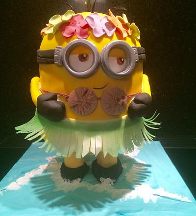 Hawaiian minion  - Cake by Sarah Leftley (Sarah's cakes)
