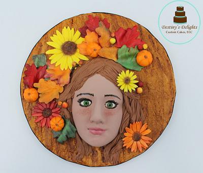 Autumn Dryad- Around the World in Sugar Collaboration - Cake by Anshalica Miles -Destiny's Delights Custom Cakes