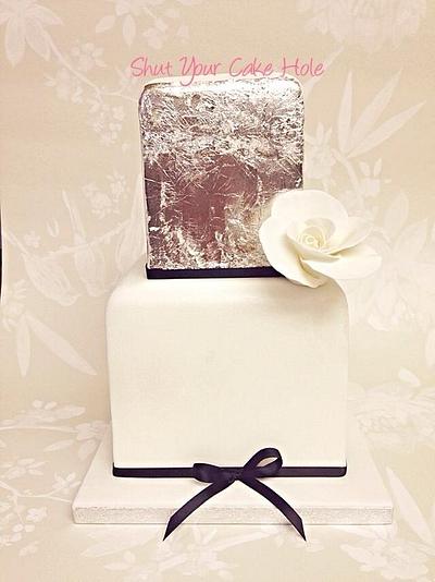 Silver simplicity  - Cake by Shut Your Cake Hole 