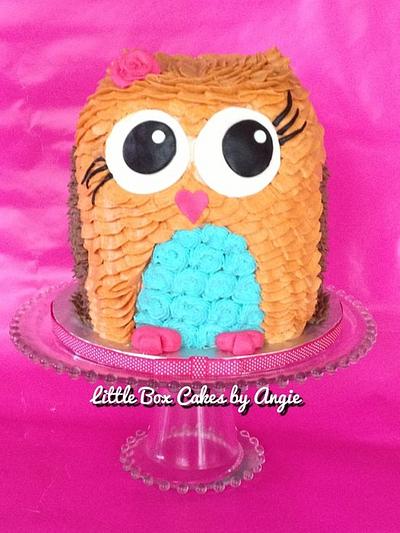 3D Owl Cake - Cake by Little Box Cakes by Angie