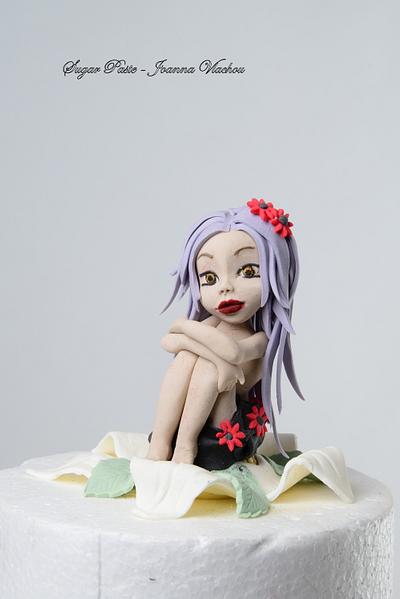 lady figure in a flower!! - Cake by Joanna Vlachou