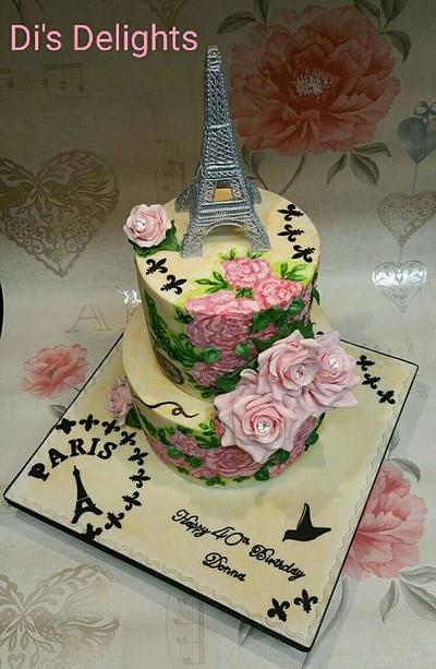 Vintage Paris - Cake by Di's Delights 