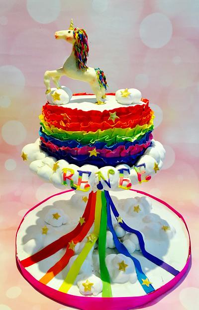 Unicorn rainbow cake - Cake by Aakanksha