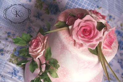 for a small vintage wedding  - Cake by Karolina Andreasova