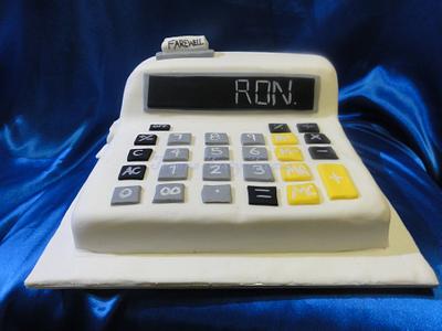 Calculator cake - Cake by Tegan Bennetts