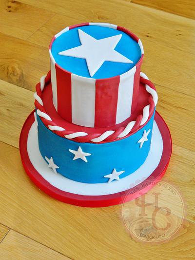 Captain America cake - Cake by thehandcraftedcake