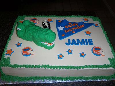 University of Florida Gator Cake - Cake by Monica@eat*crave*love~baking co.
