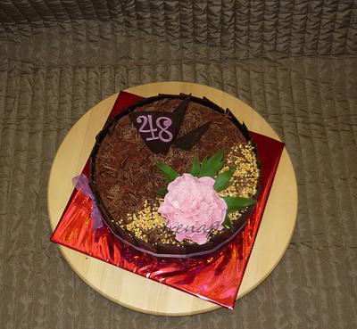 Chocolate ganache - Cake by irenap