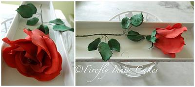 Long Stemmed Rose. - Cake by Firefly India by Pavani Kaur