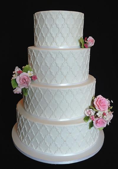 Garden wedding cake - Cake by Barb's Baking Blog
