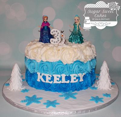 Frozen Roses - Cake by Sugar Sweet Cakes