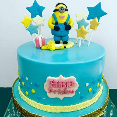 Minion theme cake  - Cake by Samyukta