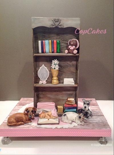 Bookshelf cake - Cake by CopCakes