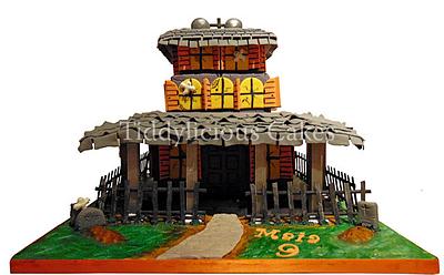 Haunted House - Cake by Tiddy