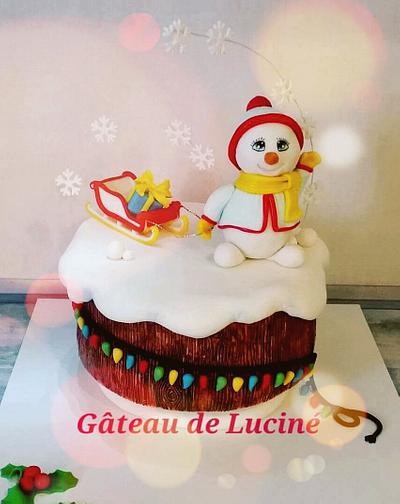 Sweet christmas collaboration  My little snowman - Cake by Gâteau de Luciné